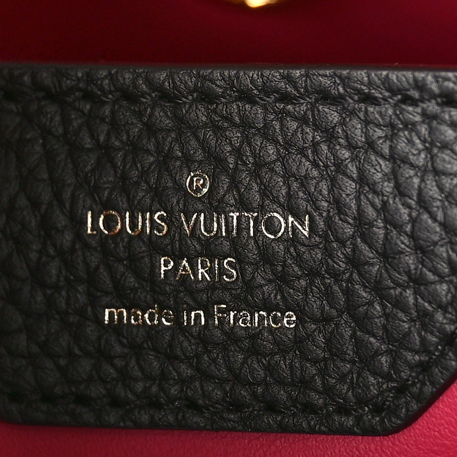Louis Vuitton Taurillon Capucines PM Black 6 of 8