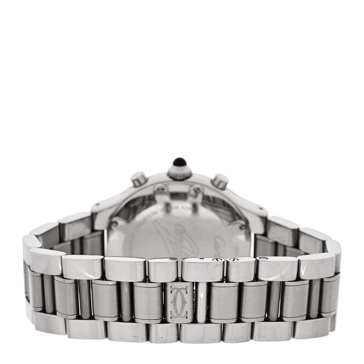 Stainless Steel 38mm Must de 21 Chronoscaph Quartz Watch Black