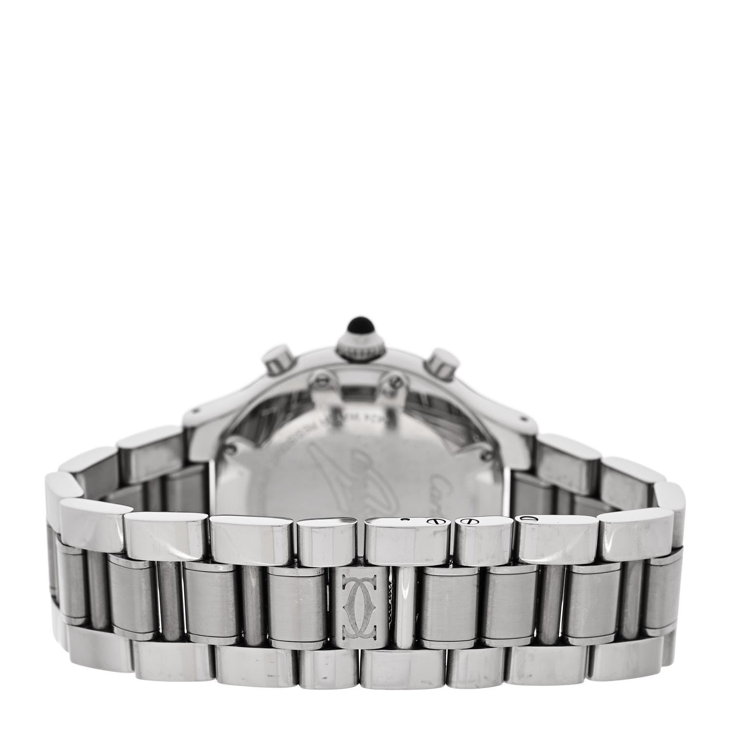 Cartier Stainless Steel 38mm Must de 21 Chronoscaph Quartz Watch Black 3 of 4