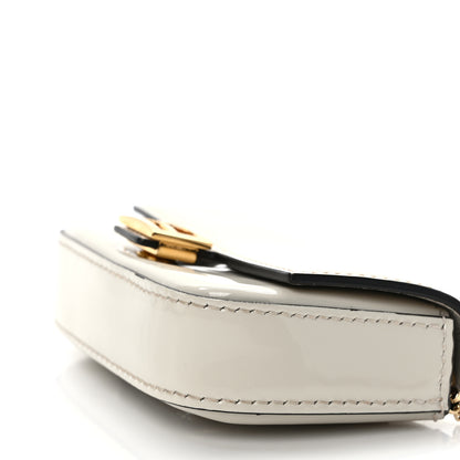 Fendi Vitello Vernice Mou Nano Baguette Belt Charm Latte 9 of 10