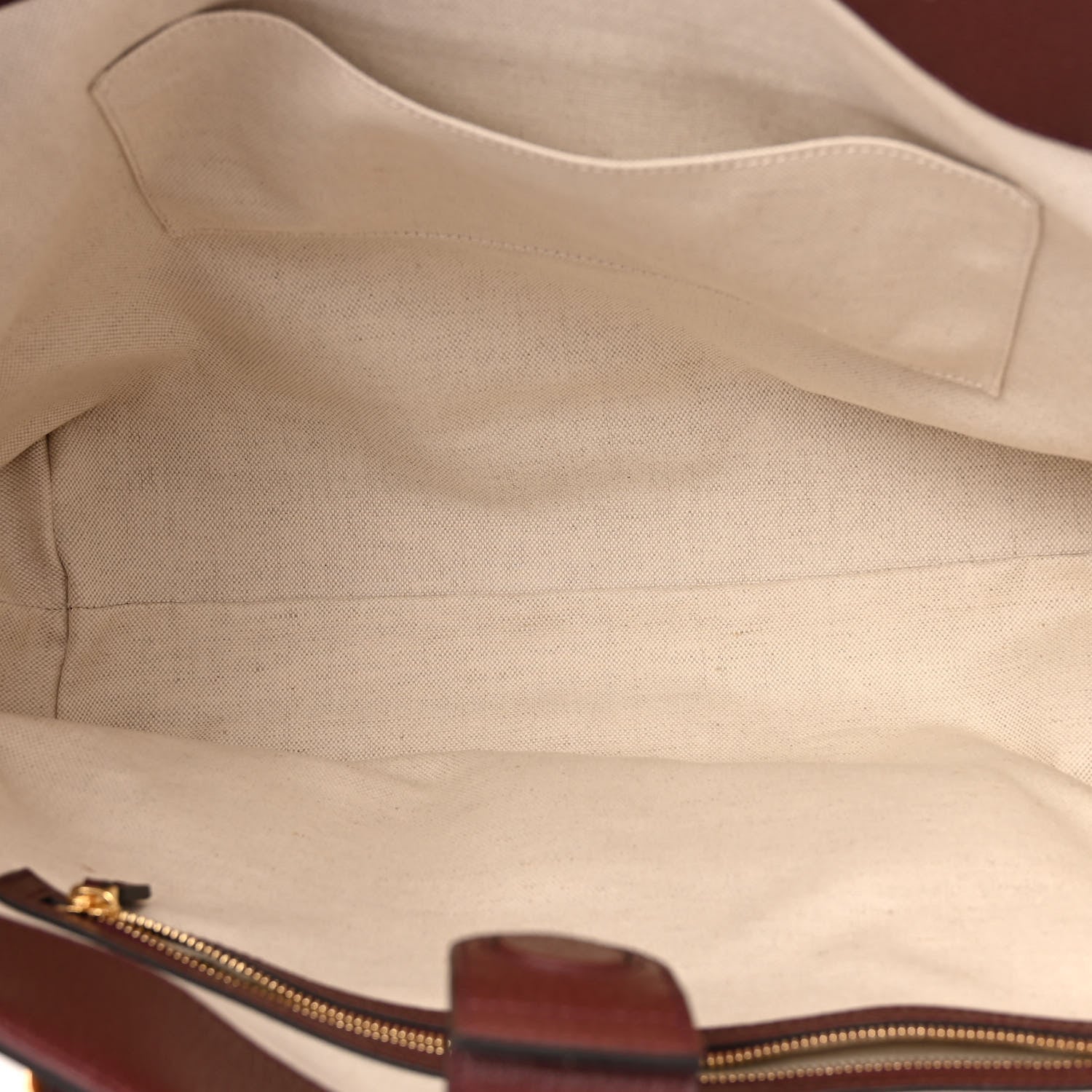 Gucci Monogram Textured Dollar Calfskin Web Medium Ophidia Shopping Tote Sahara Rubino Chardonnay 5 of 12