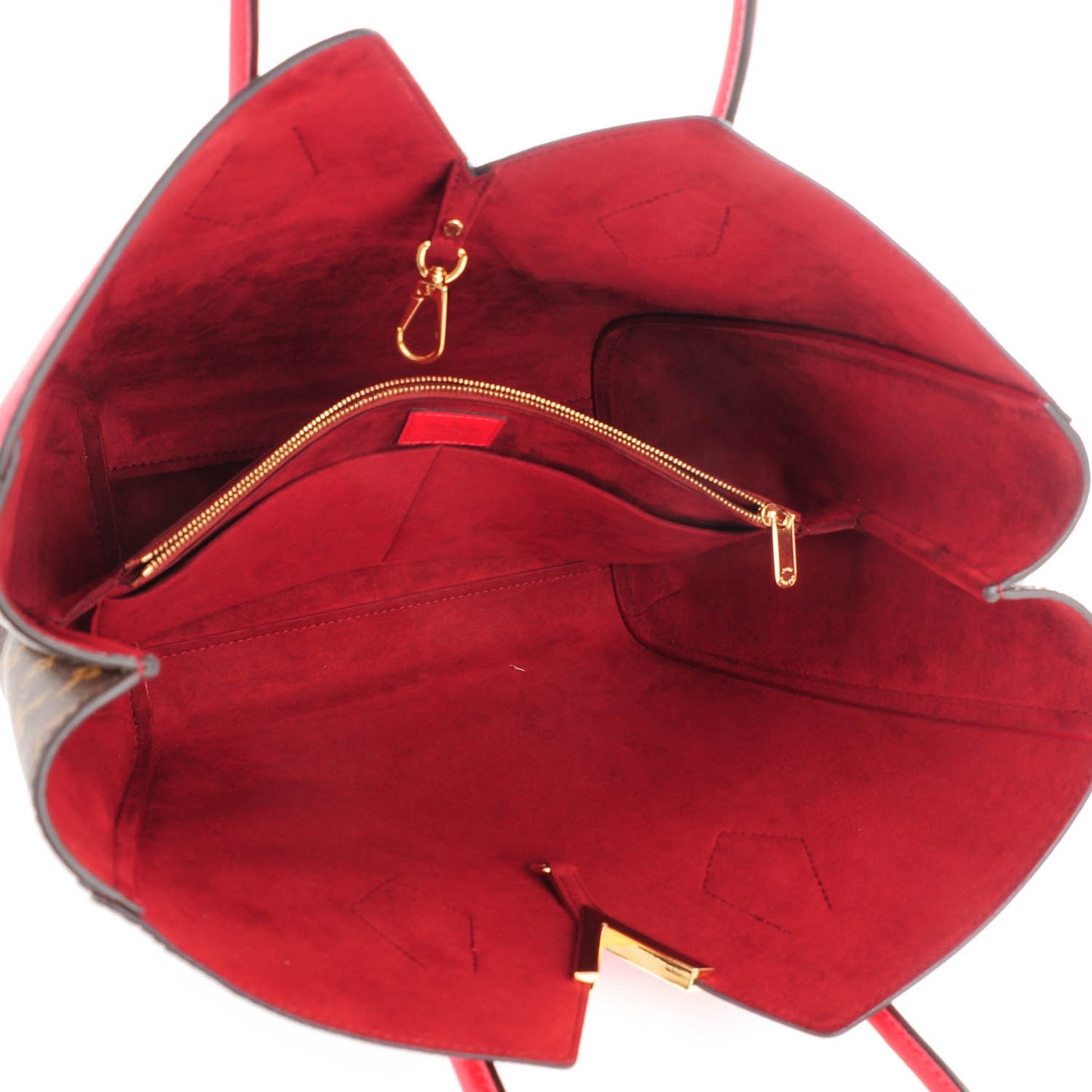 Calfskin Monogram Kimono Tote Cherry
