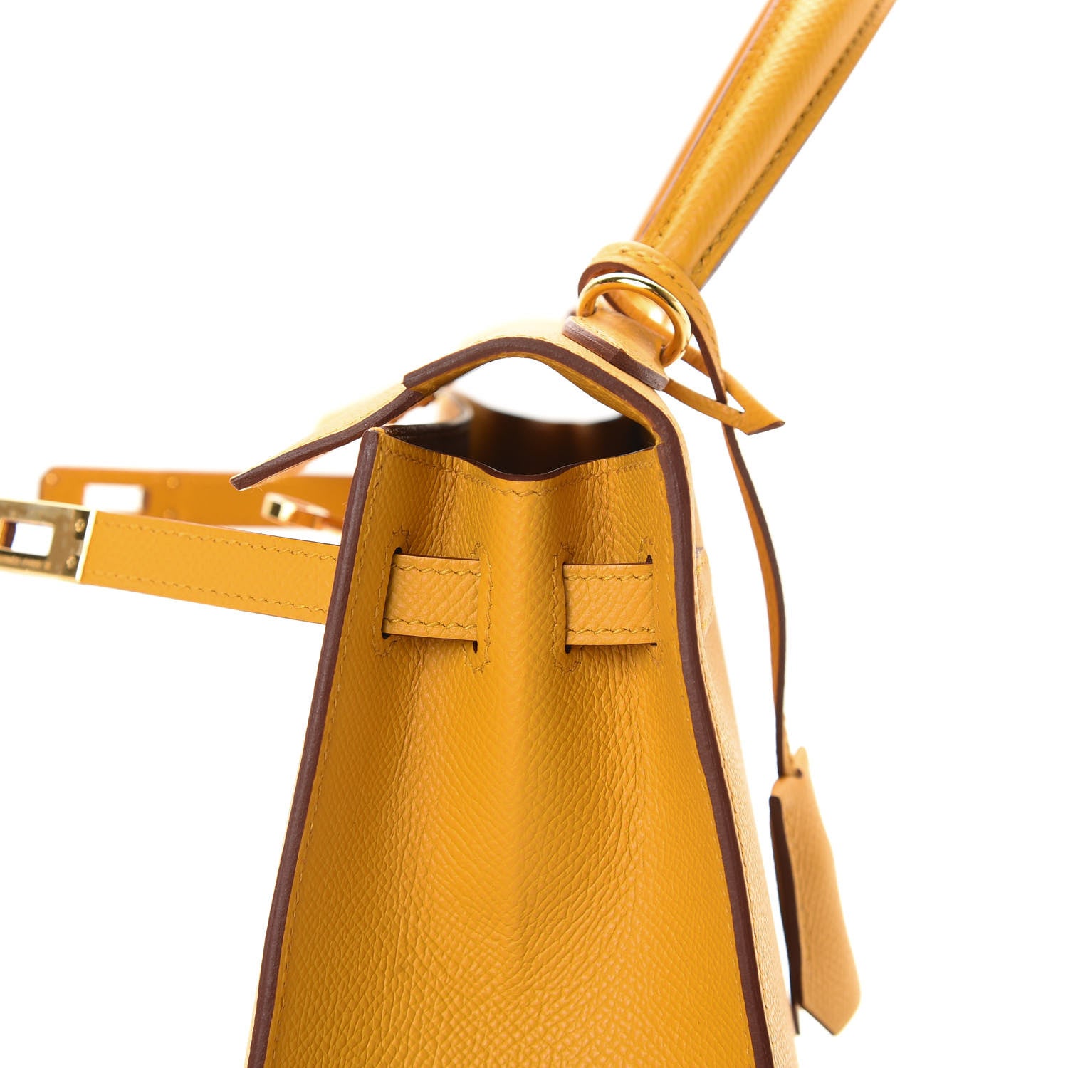 Hermes Epsom Kelly Sellier 25 Jaune Ambre 17 of 41
