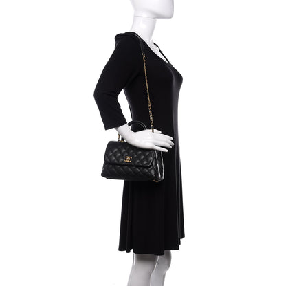 Chanel Caviar Quilted Mini Coco Handle Flap Black 2 of 12