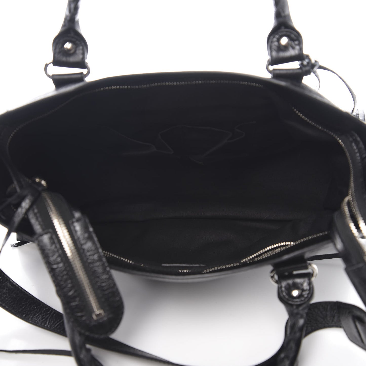 Agneau Classic Silver Hardware City Black
