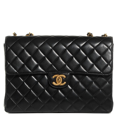 Chanel Lambskin Jumbo Flap Black 1 of 8