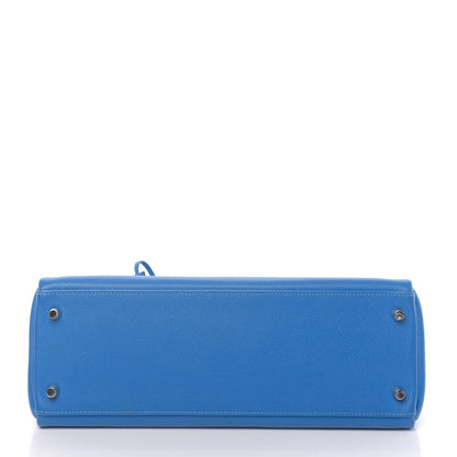 Hermes Evercolor Kelly Retourne 32 Bleu Hydra 7 of 42