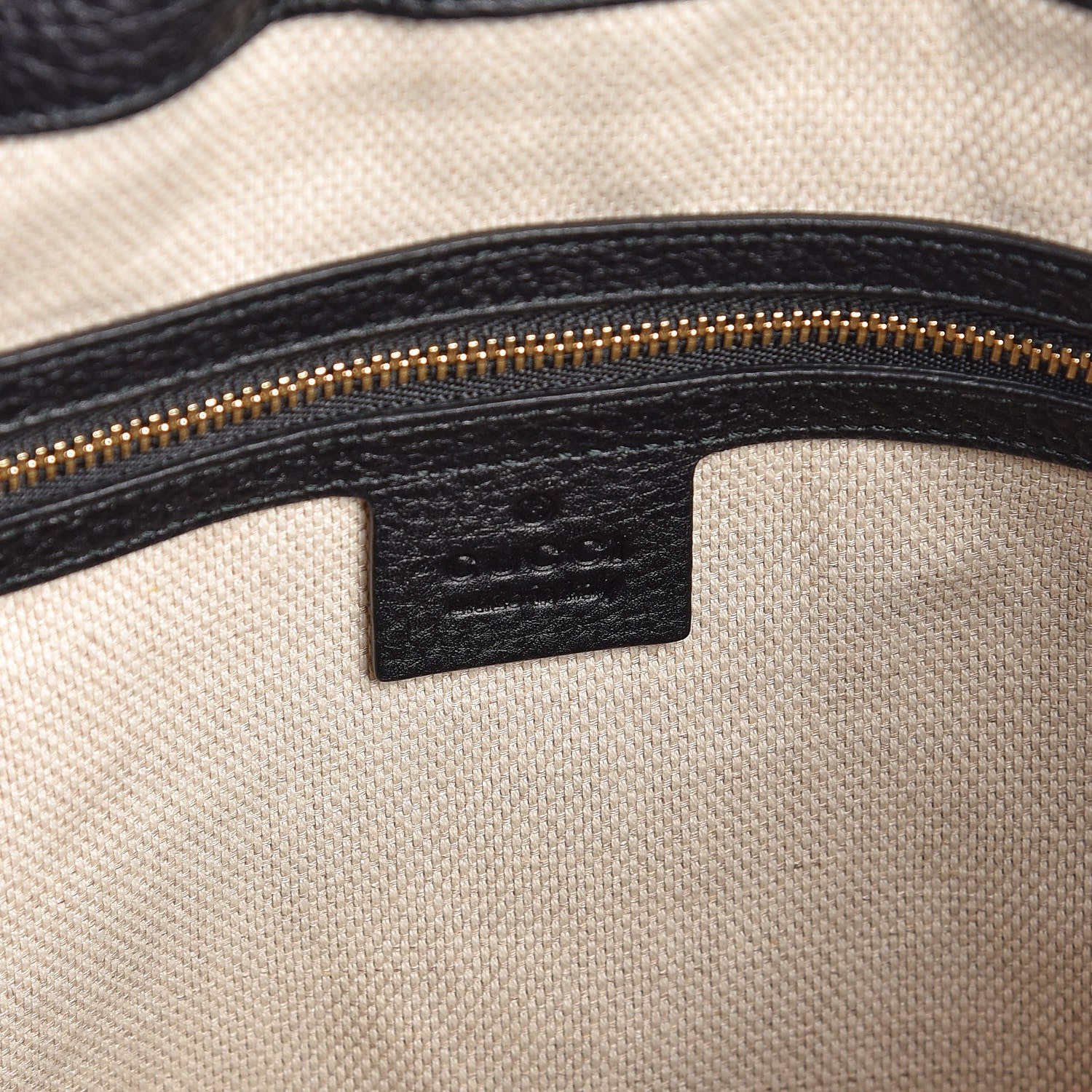 Gucci Pebbled Calfskin Medium Soho Chain Shoulder Bag Black 6 of 7