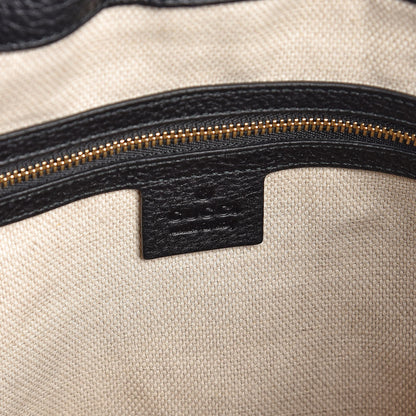 Gucci Pebbled Calfskin Medium Soho Chain Shoulder Bag Black 6 of 7