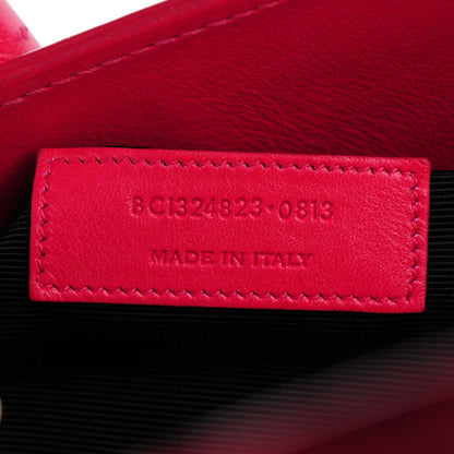 Saint Laurent Calfskin Small Sac De Jour Fuchsia 8 of 9