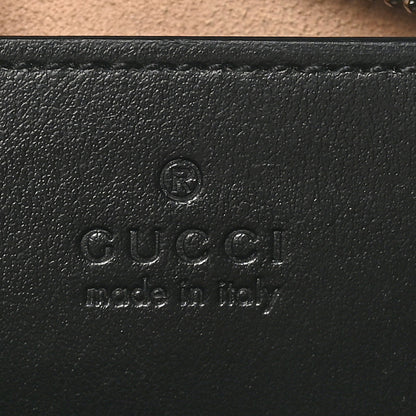 Gucci Calfskin Matelasse Mini GG Marmont Chain Shoulder Bag Black 6 of 11