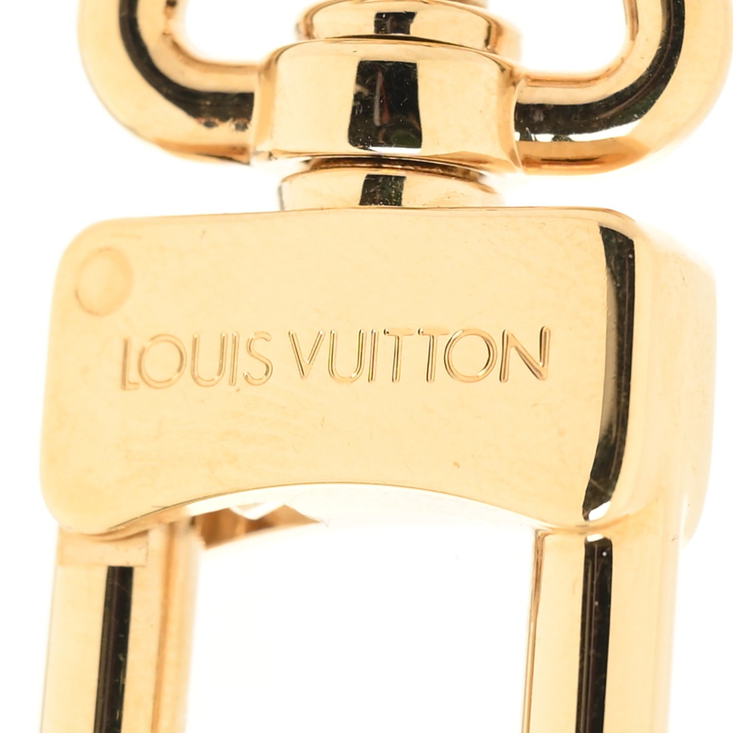 Metal Monogram Epi Spring Street Bag Charm Key Holder Gold