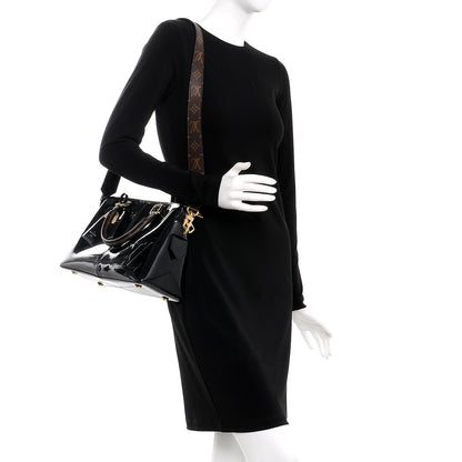 Louis Vuitton Patent Calfskin Miroir Tote Black 2 of 6