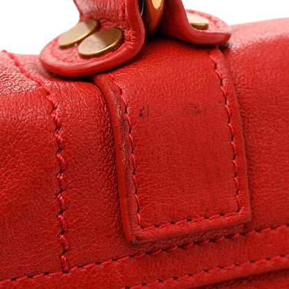Proenza Schouler Lambskin Tiny Fringe Lux PS1 Satchel Red 21 of 23