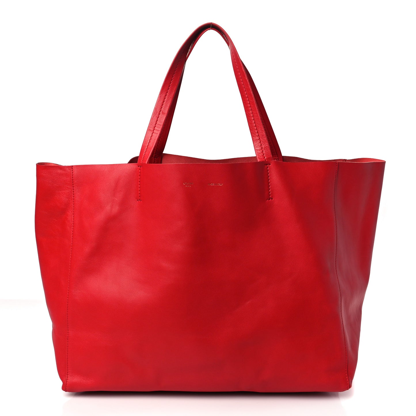 Calfskin Large Shopping Tote Rouge Eros