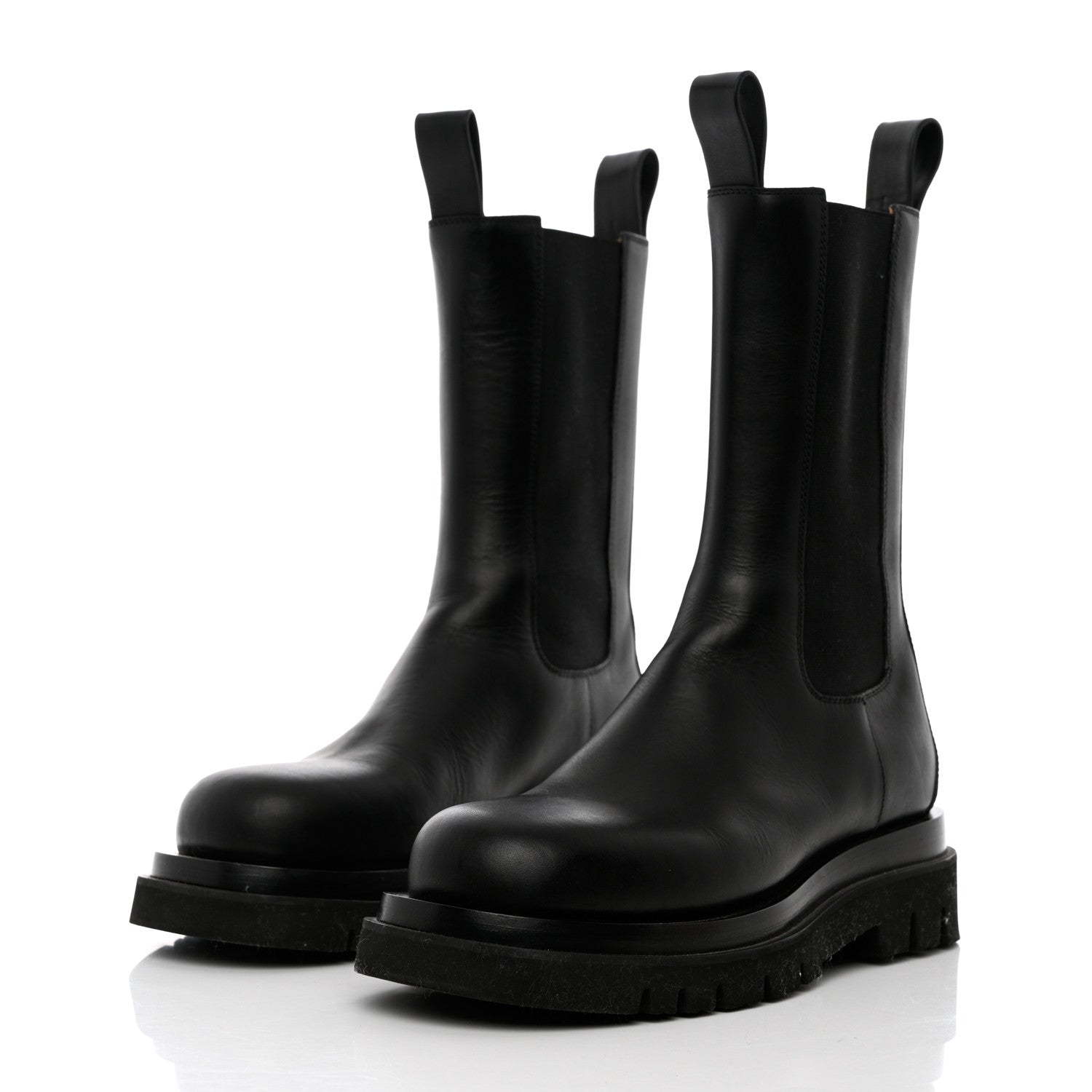 Bottega Veneta Calfskin The Lug Chelsea 55mm Boots 37 Black 3 of 13