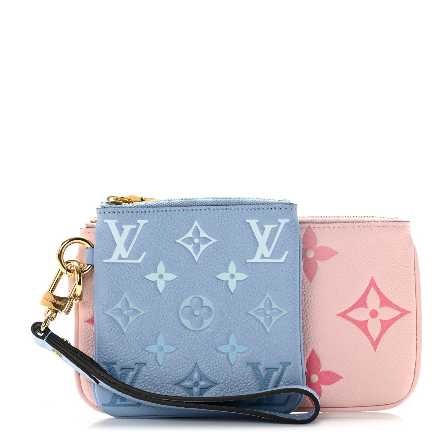 Empreinte Monogram Giant By The Pool Trio Pouch Rosebud Summer Blue