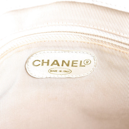 Chanel Caviar CC Shoulder Bag White 6 of 12