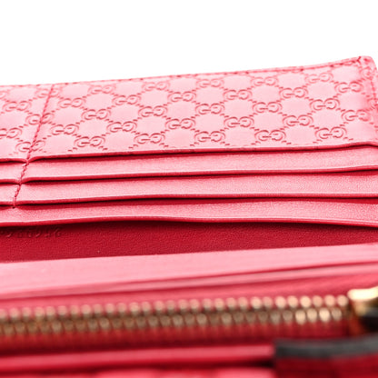 Gucci Microguccissima Interlocking G Continental Wallet Red 10 of 11