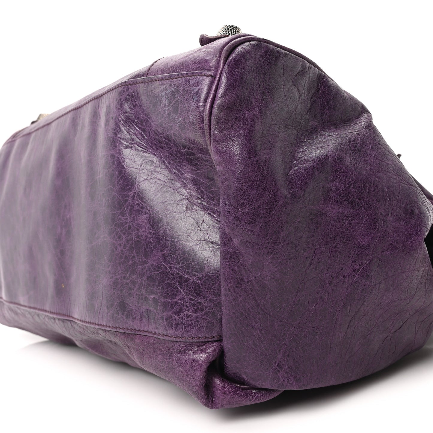 Agneau Giant 21 Silver Hardware Mid Day Raisin