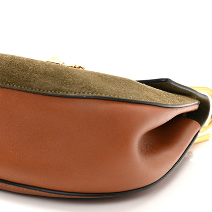 Chloe Suede Smooth Calfskin Drew Shoulder Bag Caramel 11 of 13