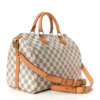 Louis Vuitton Damier Azur Speedy Bandouliere 30 2 of 10