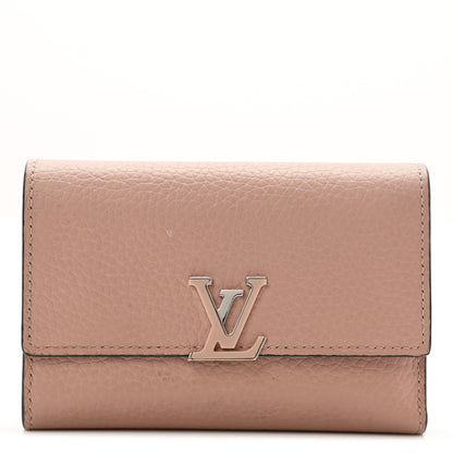 Louis Vuitton Taurillon Capucines Compact Wallet Magnolia 1 of 6
