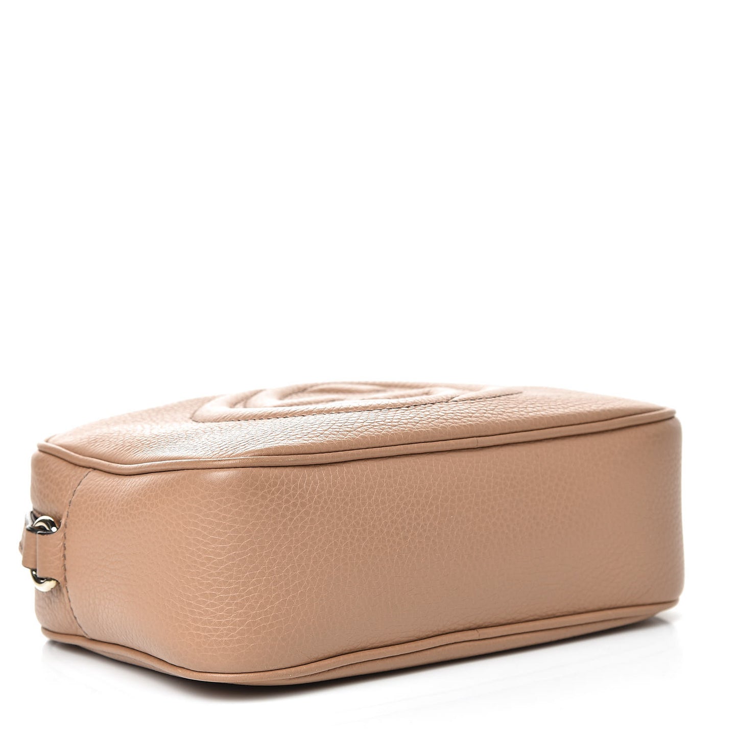 Pebbled Calfskin Small Soho Disco Bag Camelia