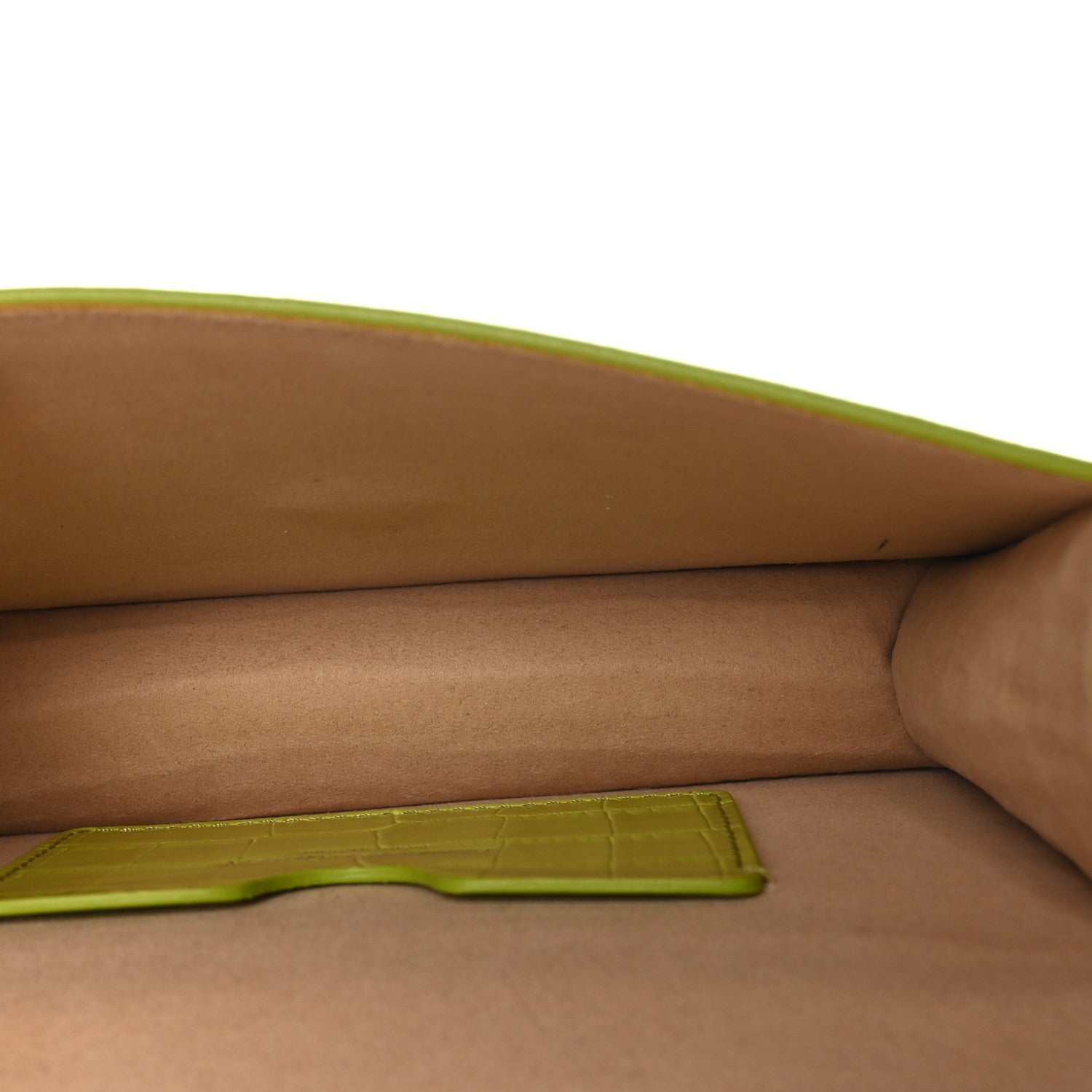 Alexander McQueen Calfskin Crocodile Embossed Skull Mini Crossbody Bag Lichen 5 of 8