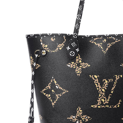 Louis Vuitton Monogram Giant Jungle Neverfull MM Black 9 of 11