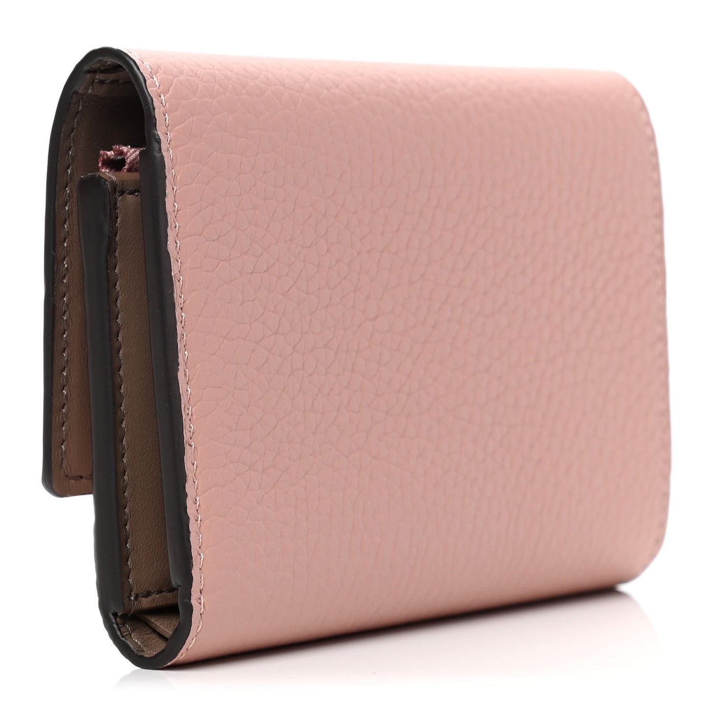 Taurillon Capucines Compact Wallet Magnolia