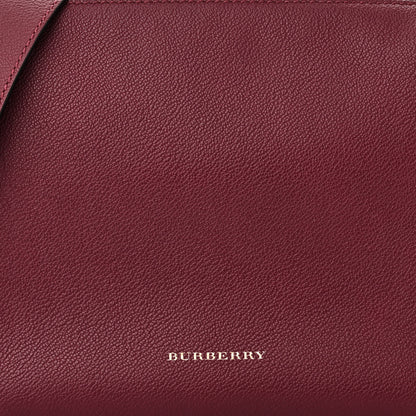 Burberry Soft Grain Calfskin House Check Small Helmsley Crossbody Dark Plum 8 of 10