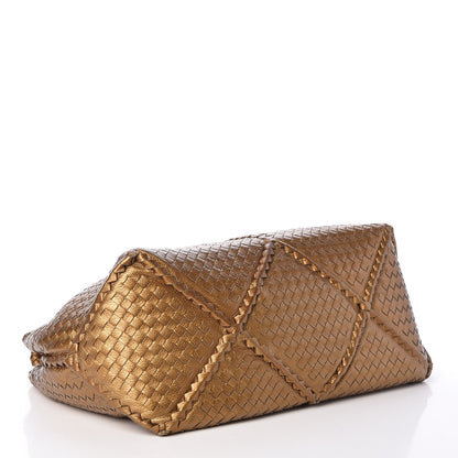 Bottega Veneta Cervo Intrecciato Shoulder Bag New Bronze 4 of 10