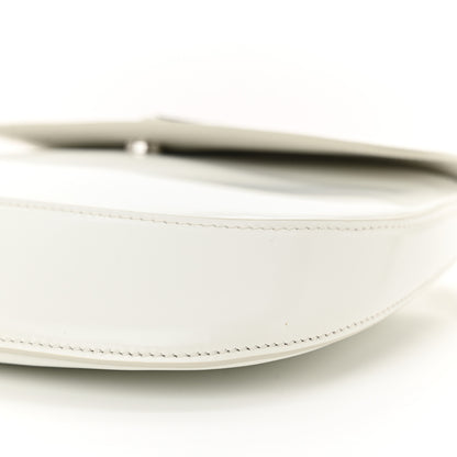 Prada Spazzolato Cleo Flap Shoulder Bag White 10 of 10