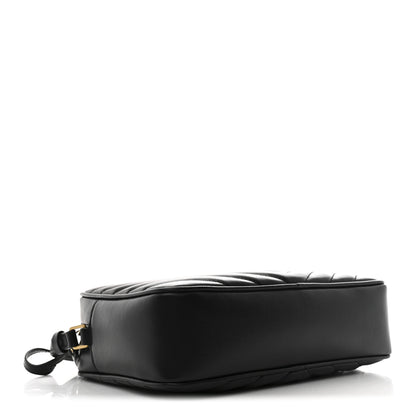 Saint Laurent Calfskin Matelasse Monogram Lou Camera Bag Black 4 of 10