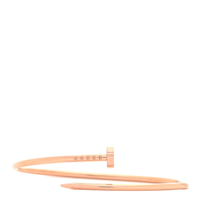 Cartier 18K Pink Gold Small Juste Un Clou Bracelet 17 1 of 5