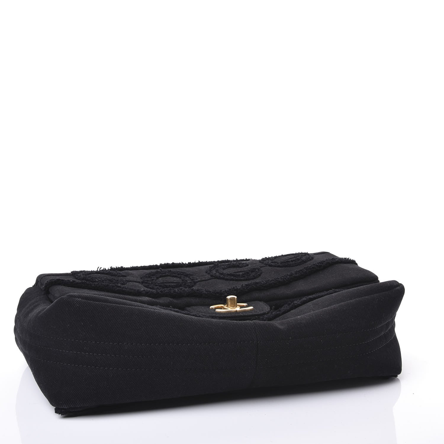 Chanel Denim Coco Jumbo Single Flap Black 3 of 10