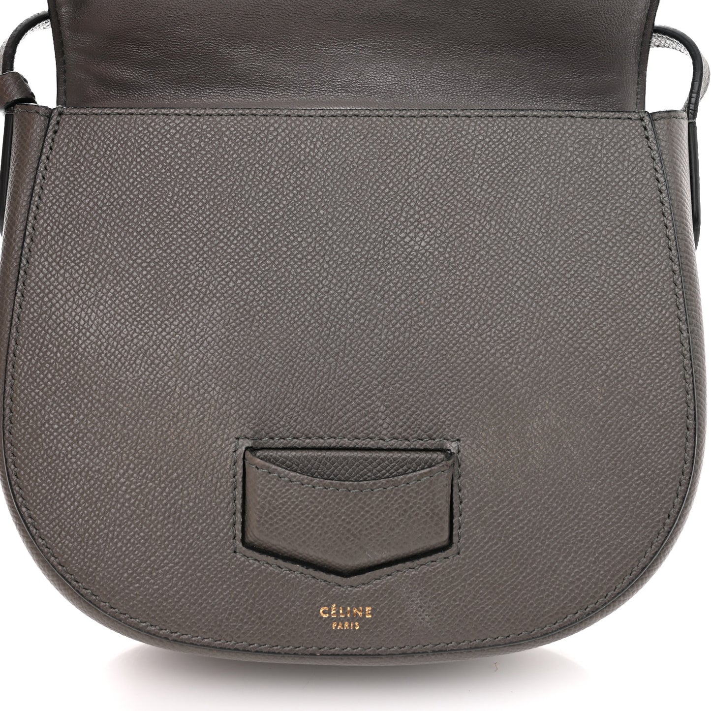 Baby Grained Calfskin Small Trotteur Grey