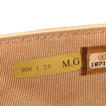 Chanel Lambskin Quilted Wallet On Chain WOC Beige 9 of 12