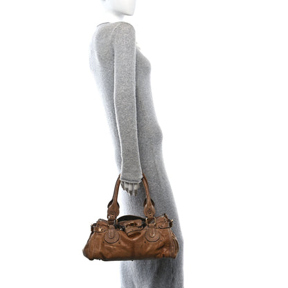 Chloe Lizard Medium Paddington Satchel Bronze 2 of 12