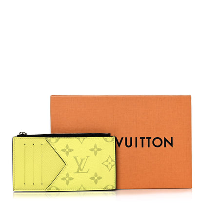 Louis Vuitton Monogram Taiga Coin Card Holder Yellow 7 of 7