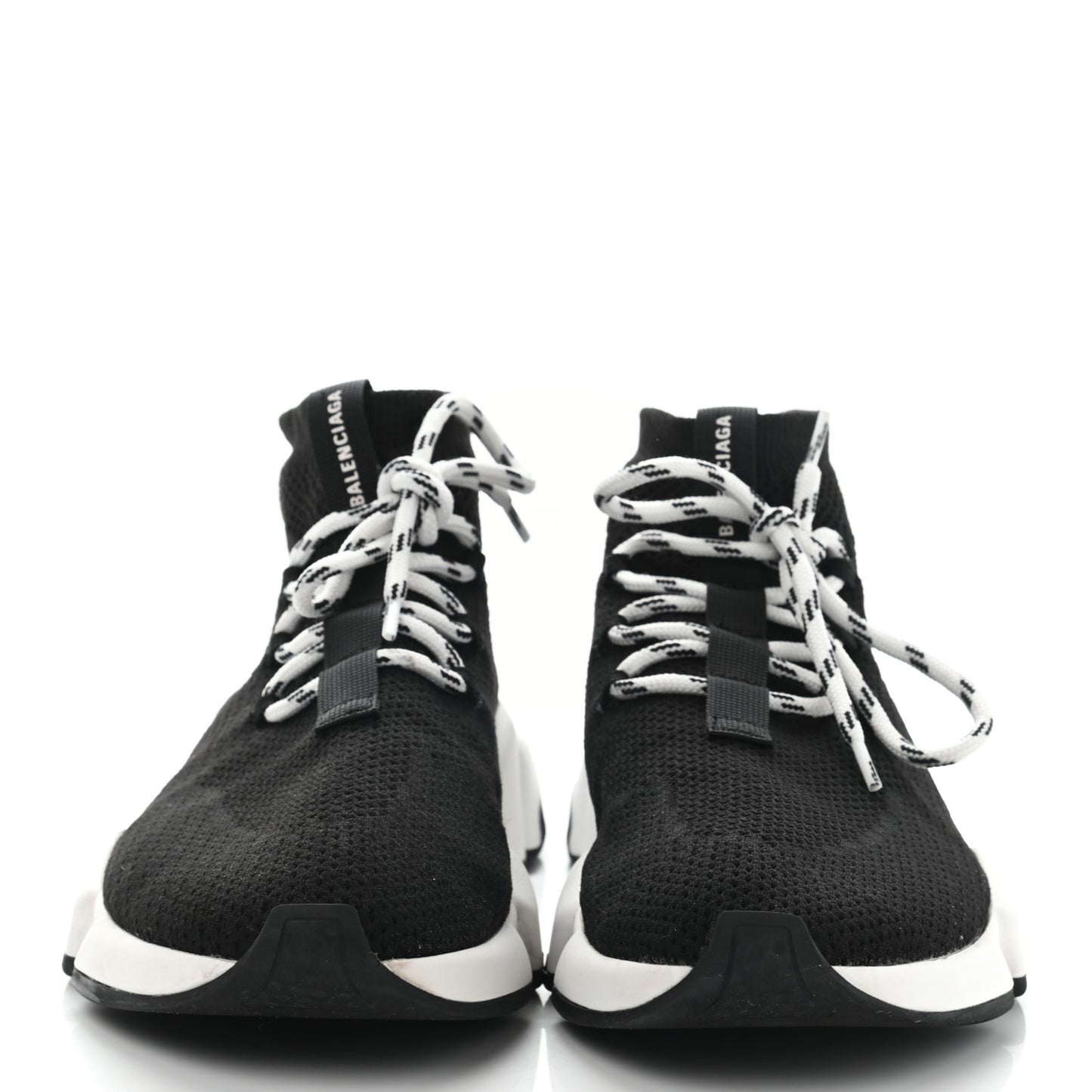 Knit Womens Speed Lace Up Sneakers 39 Black