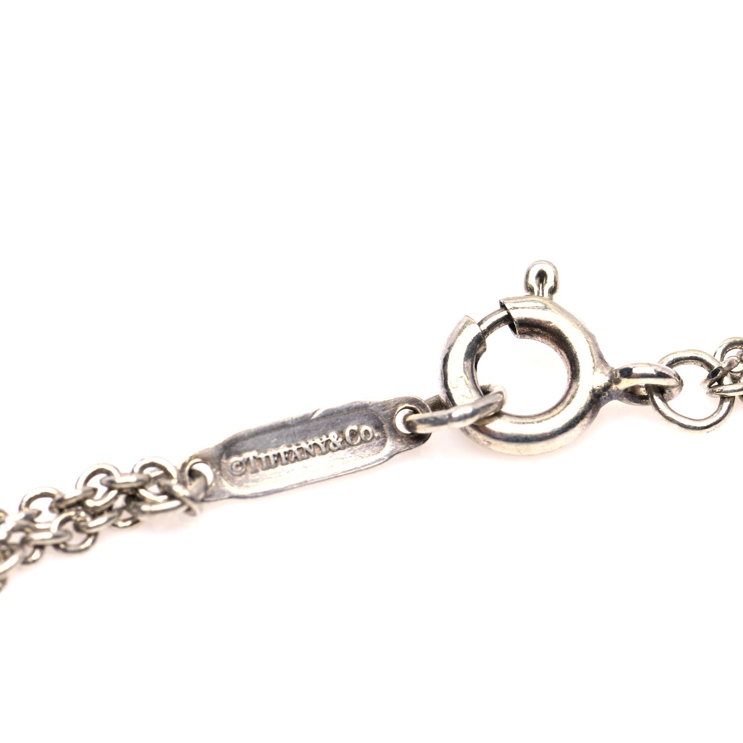 Tiffany Sterling Silver Enamel Infinity Bracelet Blue 6 of 6