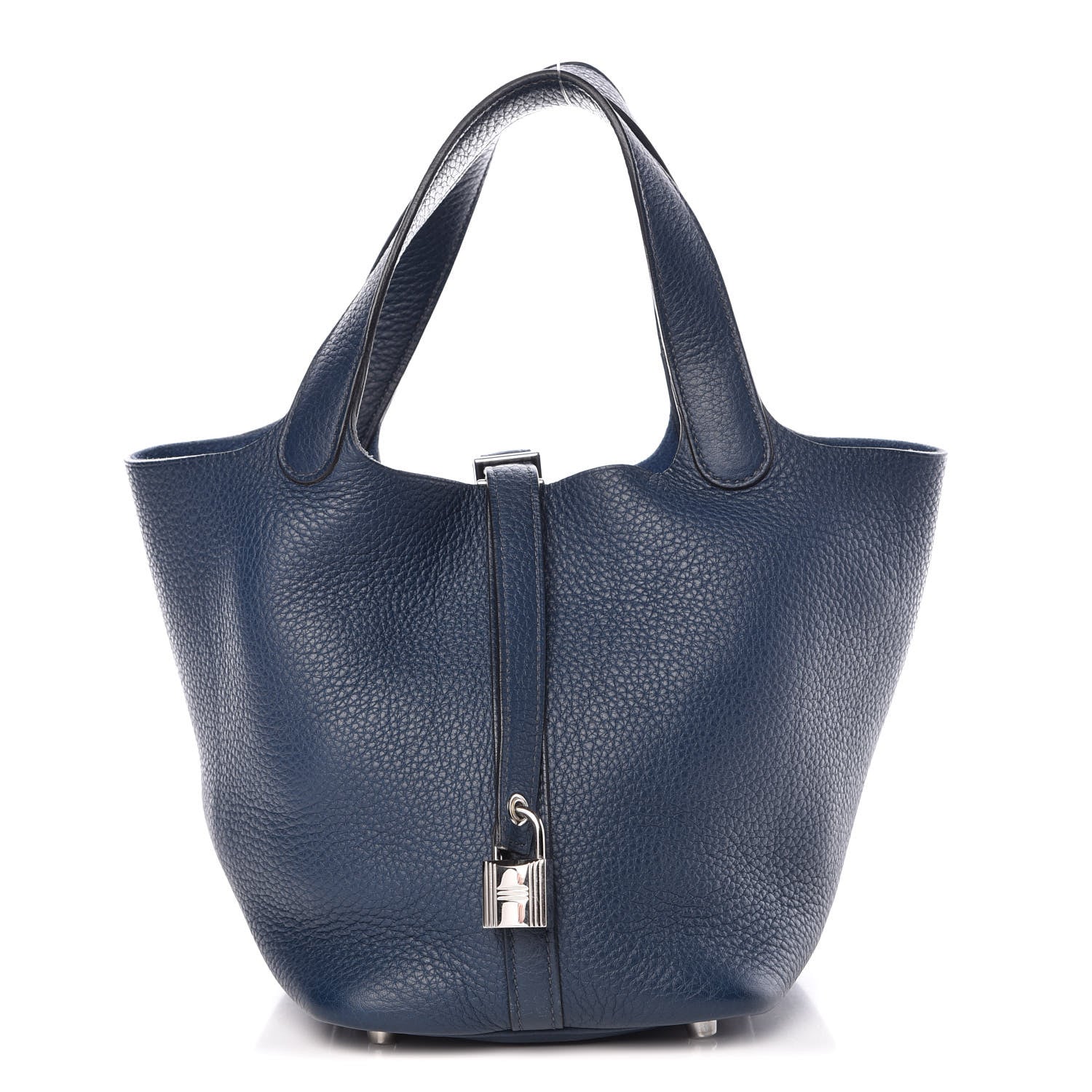 Hermes Taurillon Clemence Picotin Lock 18 PM Bleu De Prusse 1 of 11