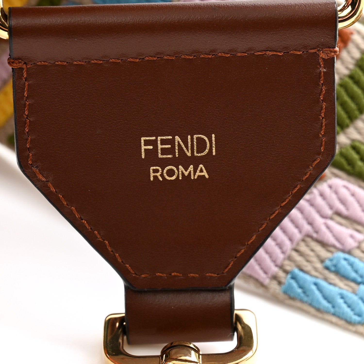 Fendi X SARA COLEMAN Canvas Vitello King FF Fish Eye Strap You Multicolor 3 of 5