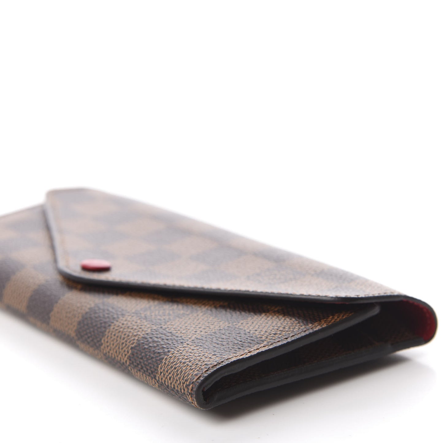 Damier Ebene Josephine Wallet Red