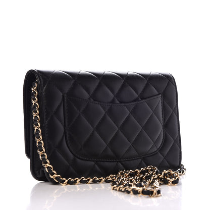 Chanel Lambskin Quilted Emoticon Wallet On Chain WOC Black 3 of 9