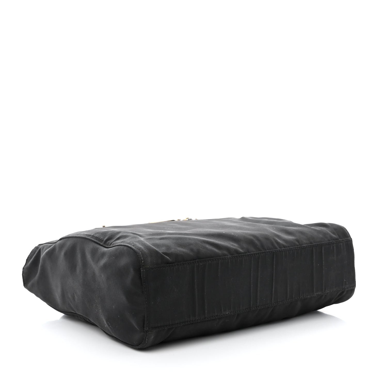 Tessuto Nylon Chain Shoulder Bag Black