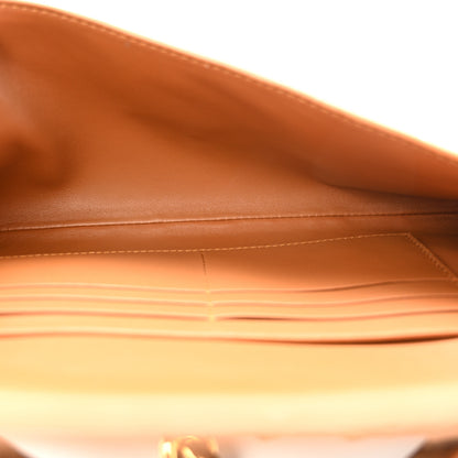 Bottega Veneta Suede Intrecciato Long Andiamo Top Handle Clutch Amber 5 of 10