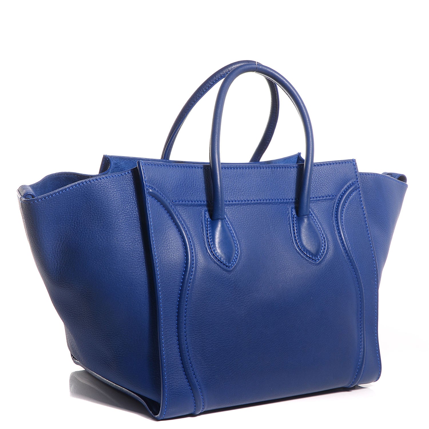 Celine Supple Calfskin Medium Phantom Luggage Royal Blue 3 of 9